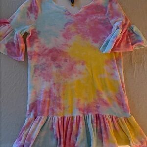 Polo by Ralph Lauren Kids Tie-Dye Coverup in Pink, Yellow, Blue